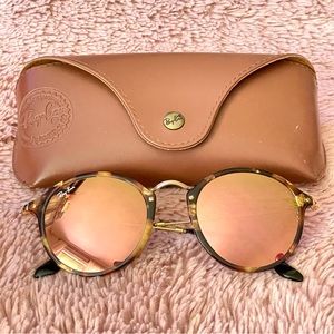Ray-Ban Round Icon Rose Gold & Tortoiseshell RB2447